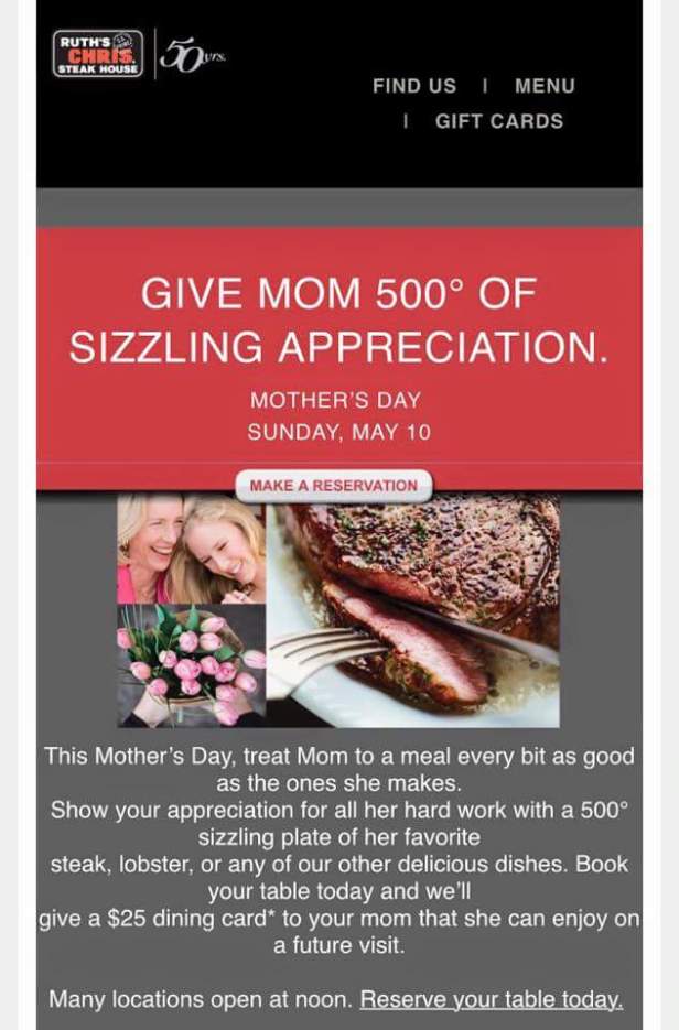 Mother's Day, dining deals, mom, mother's day 2015, gift ideas