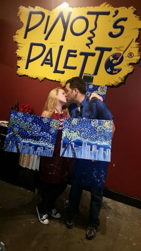 Pinot's Palette Tustin, art and wine, van gogh