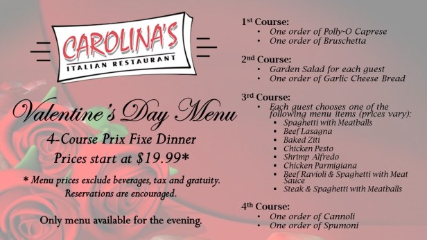 Valentine's Day Dining 2016, orange county, valentine's day