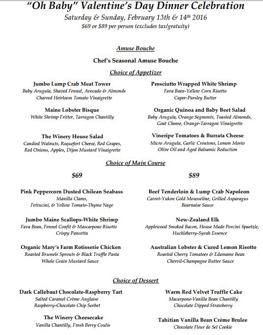 Valentine's Day Dining 2016, orange county, valentine's day