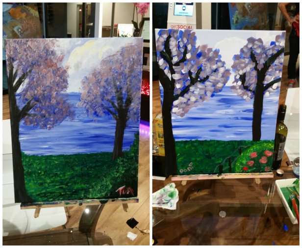 inspired art wine, costa mesa, painting class