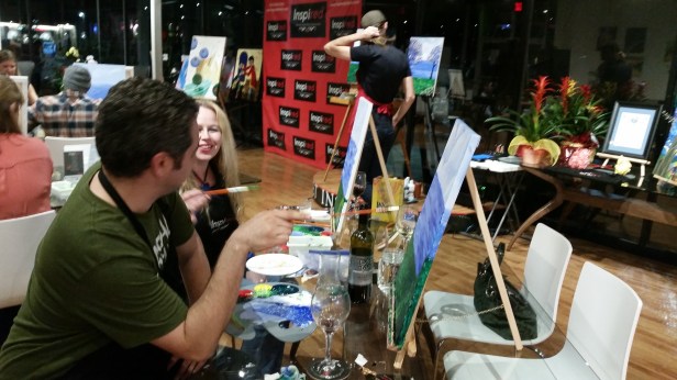 inspired art wine, costa mesa, painting class