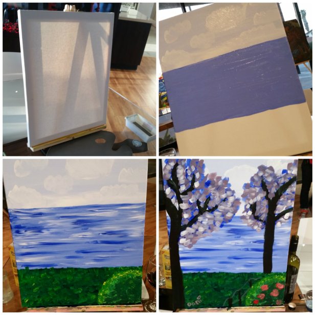 inspired art wine, costa mesa, painting class