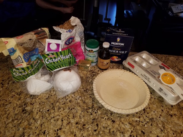 coconut banana cream pie, melissa's produce, coconut heart