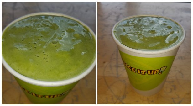 juice it up, green tea, smoothie