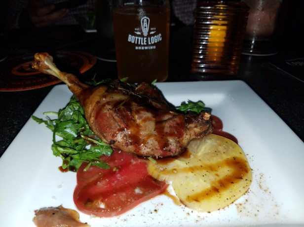 urban grill and wine bar, bottle logic brewery, beer dinner