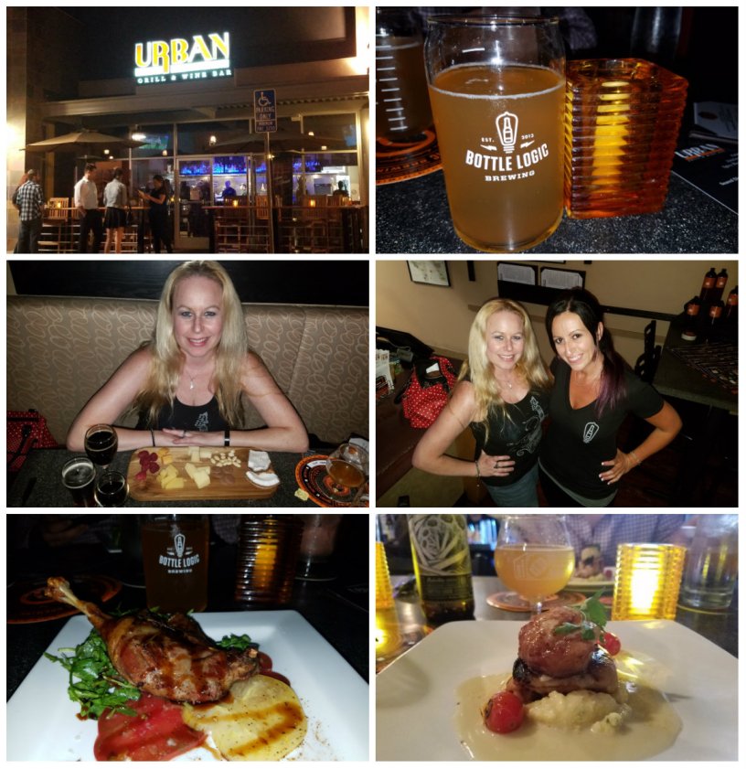 urban grill and wine bar, bottle logic brewery, beer dinner
