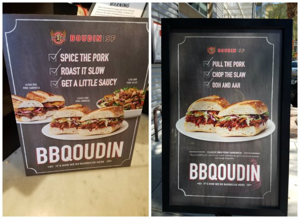 boudin, irvine, boudin pork items