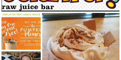 Juice It Up, Pumpkin pleasers, pumpkin smoothie, holiday juices