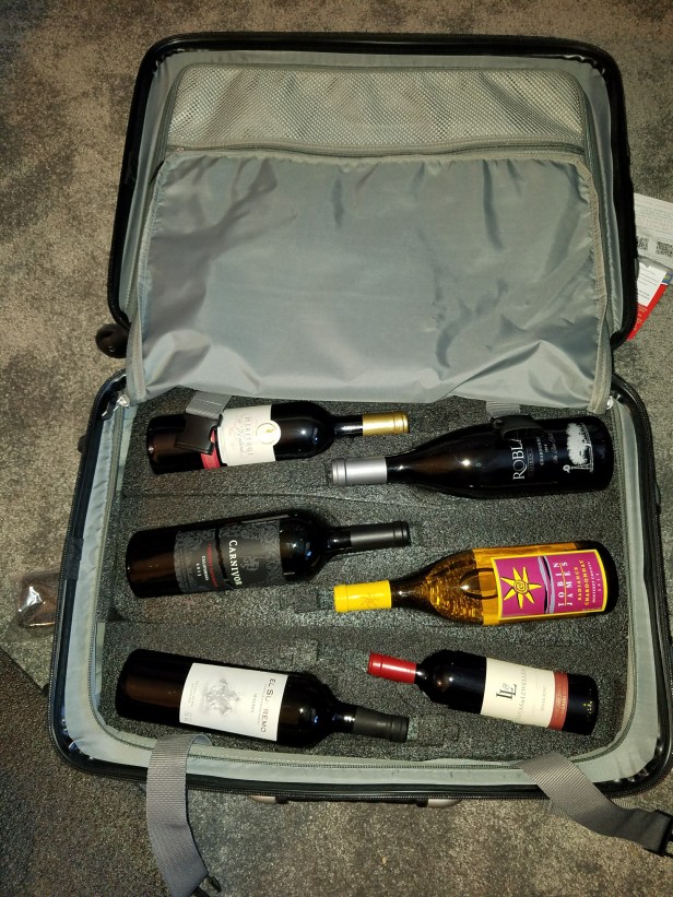 fly with wine, travel, wine