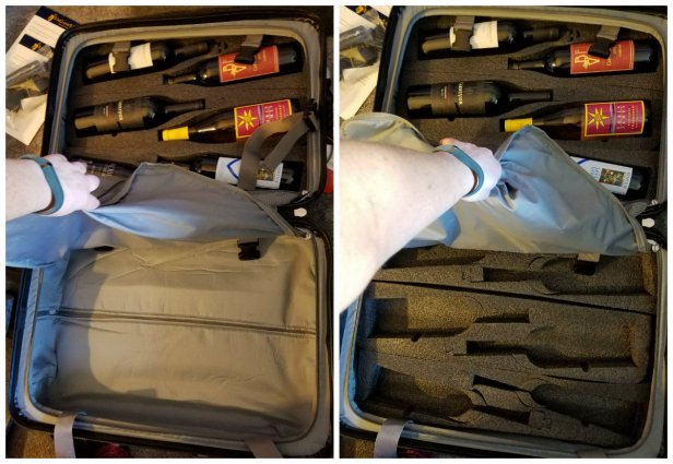 fly with wine, travel, wine