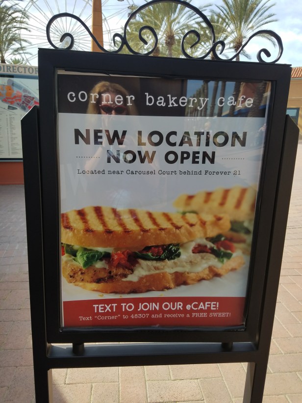 corner bakery, choose any two, meal deal