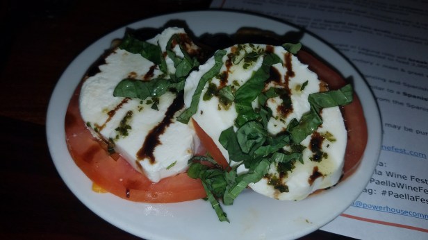 Tomato Basil Mozzarella at Vila Roma - Paella Wine and Beer Festival