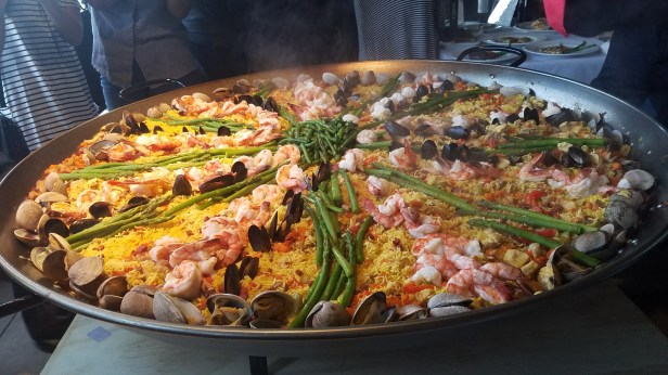 Paella prepared by Chef Leo Razo at Villa Roma - Paella Wine and Beer Festival