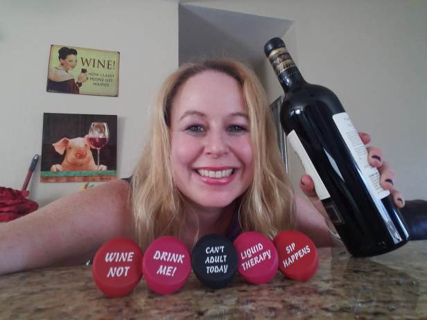 Dani with Wine Stoppers 2