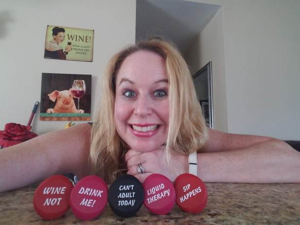 Dani with Wine Stoppers