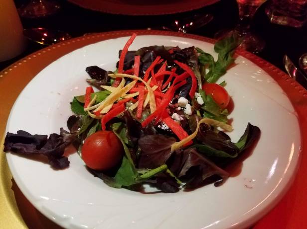 Salad with rasberry dressing - Teatro Martini, Buena Park